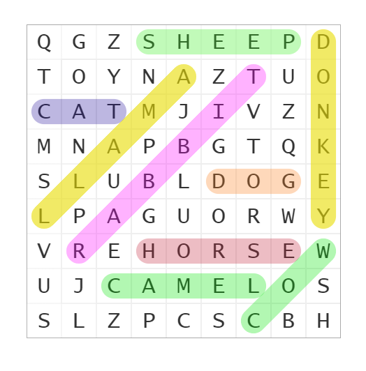 Play online word search, crossword. Make your own word search and crossword at Nepazing.